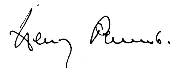 Lord Henry Plumb Signature