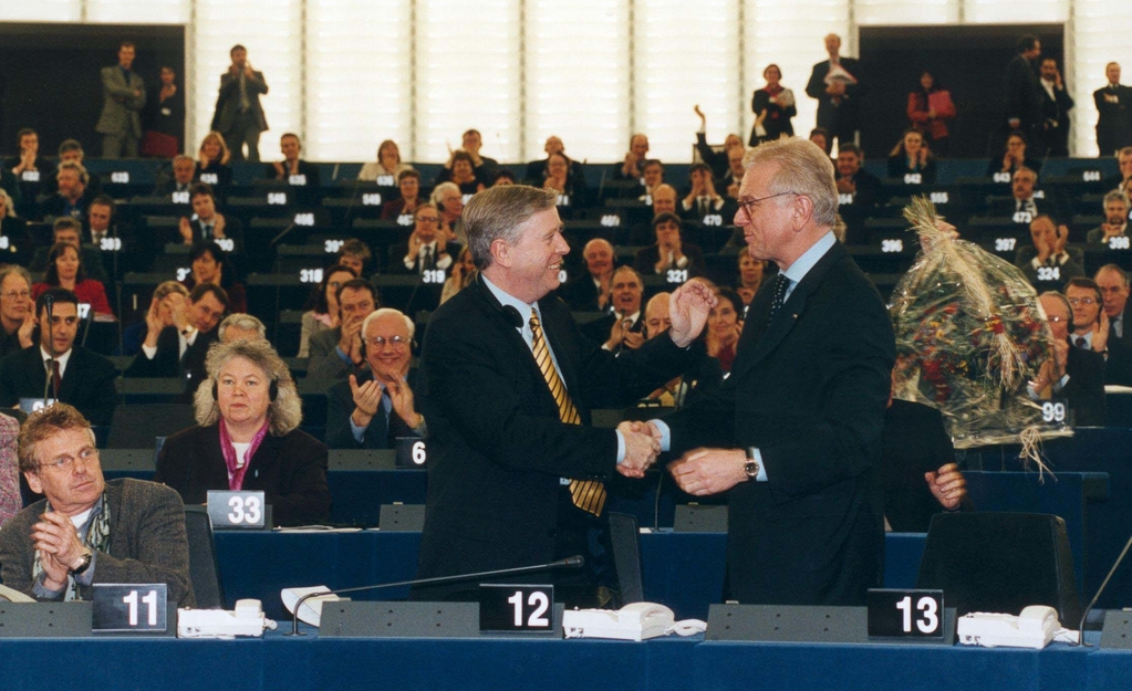 European Parliament President Pat Cox