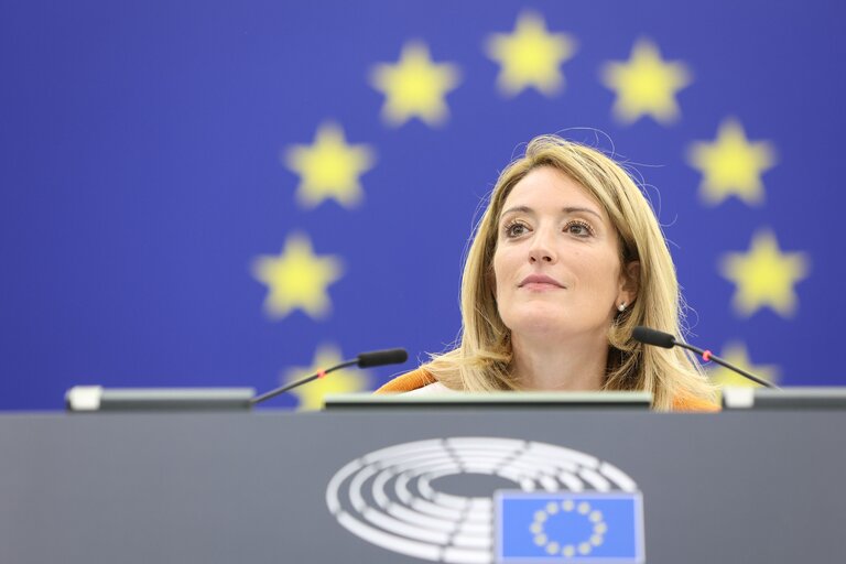 European Parliament President Roberta Metsola