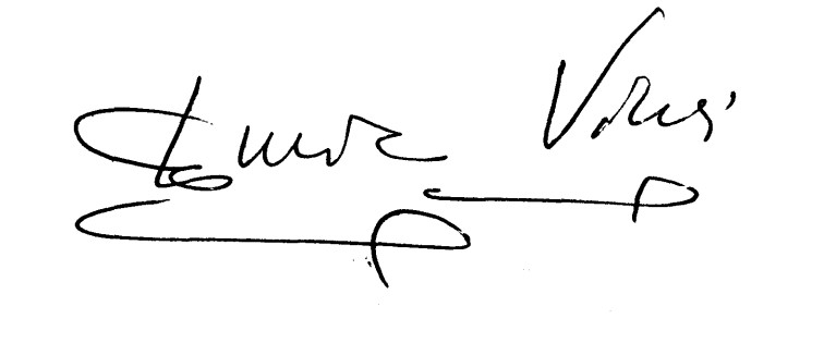 Secretary-General Enrico Vinci Signature