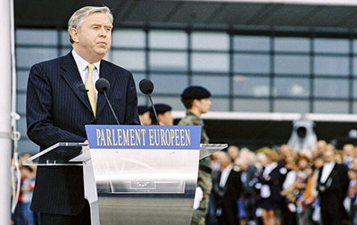 Cox during the EU enlargement ceremony