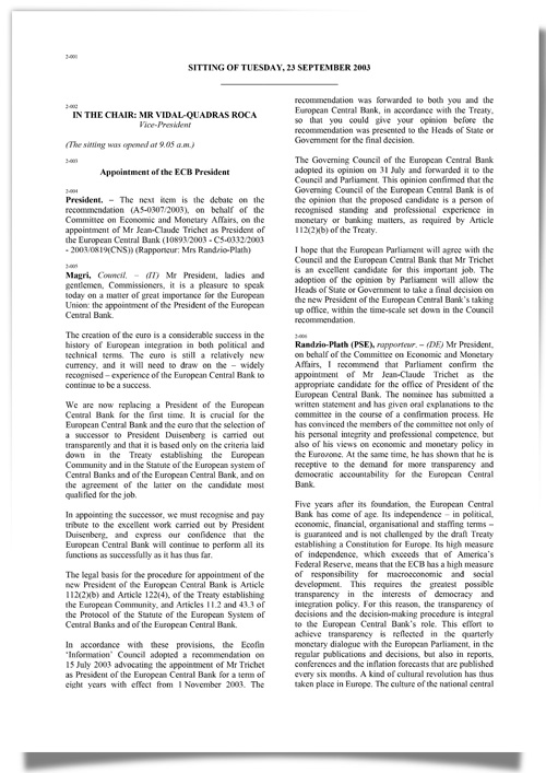 Appointment of ECB President Jean-Claude Trichét.jpg
