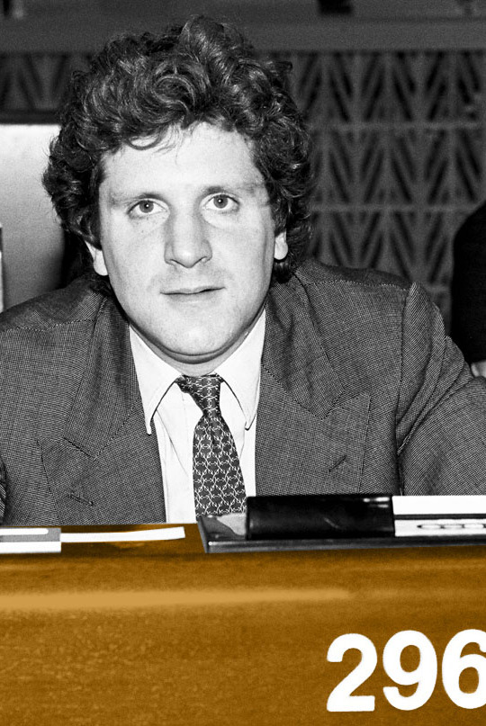 MEP John Stevens at the European Parliament in Strasbourg