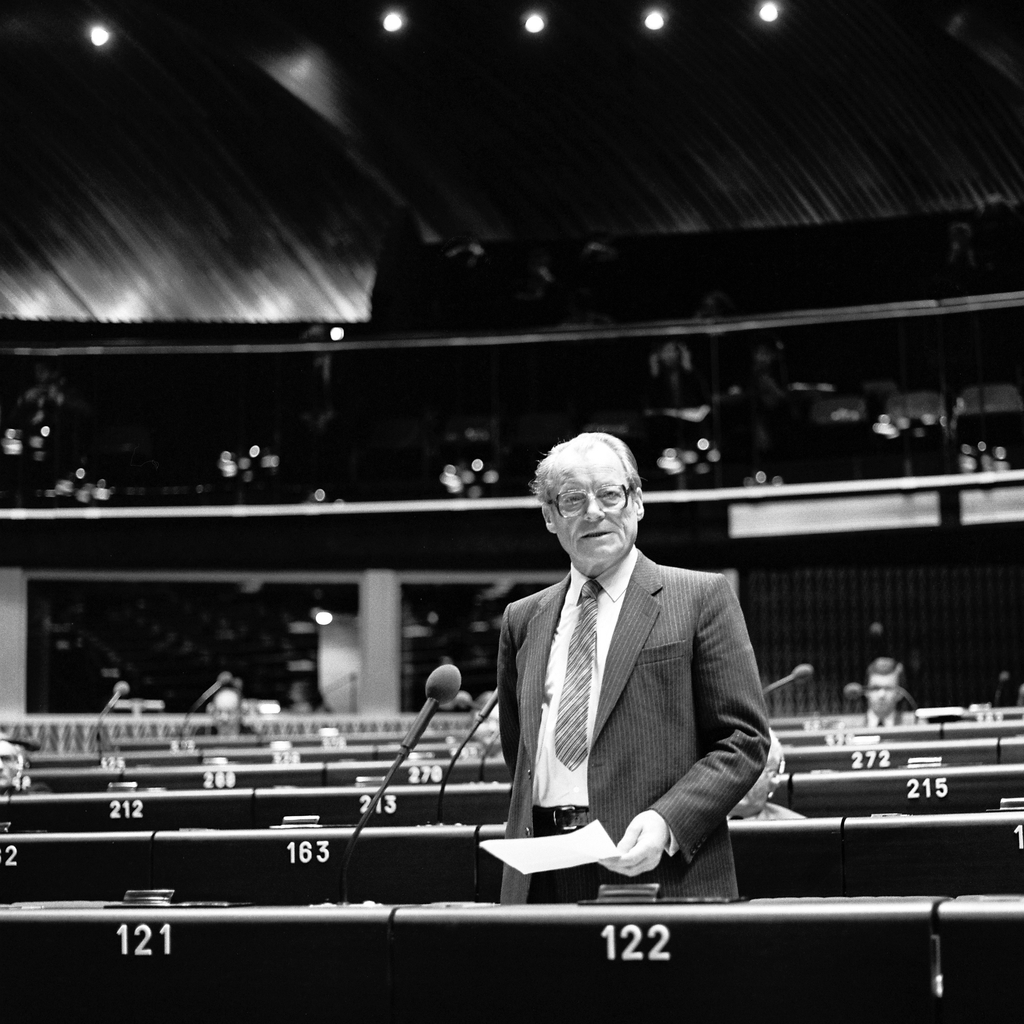 MEP Willy Brandt during a Plenary Session