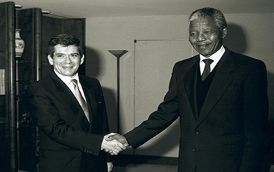 Enrique Barón Crespo and Nelson Mandela