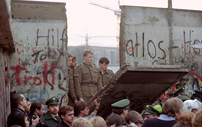 The Fall of the Berlin Wall in November 1989