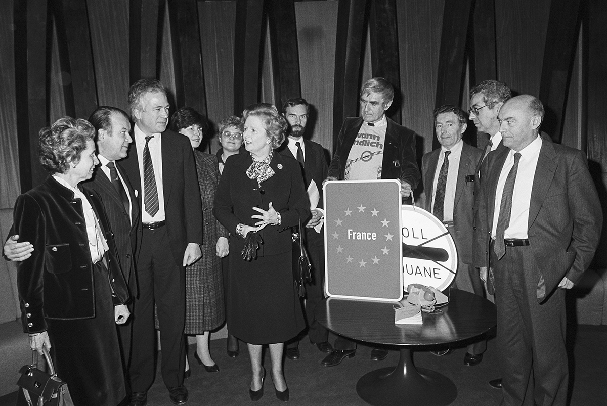 Margaret Thatcher at the European Parliament